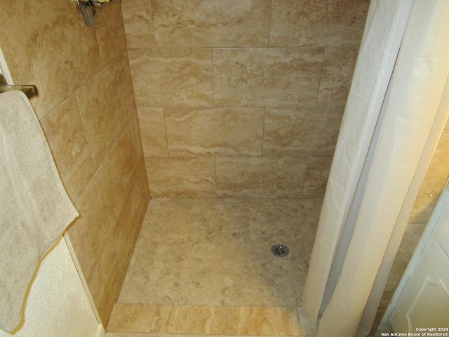 room details featuring tiled shower