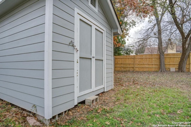 view of outdoor structure