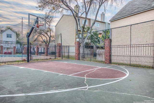 view of basketball court