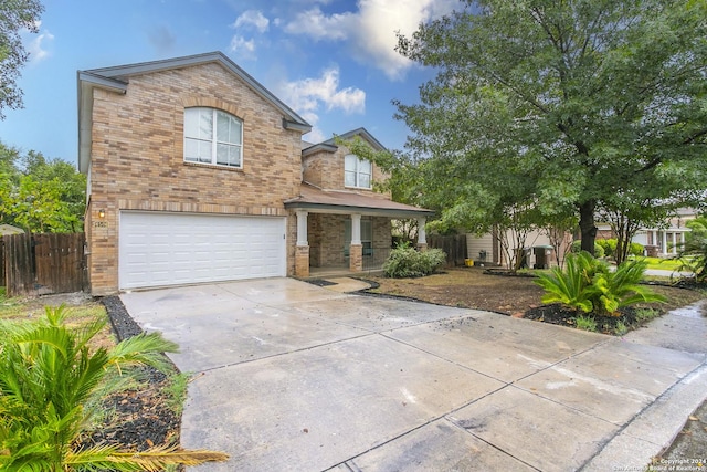 view of front of home featuring a garage