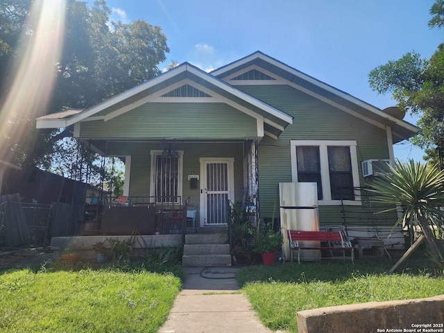 bungalow-style home featuring a porch