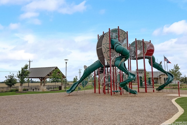 view of jungle gym