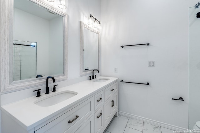 bathroom with vanity