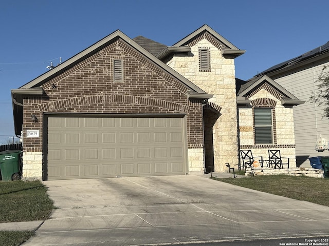 front facade featuring a garage