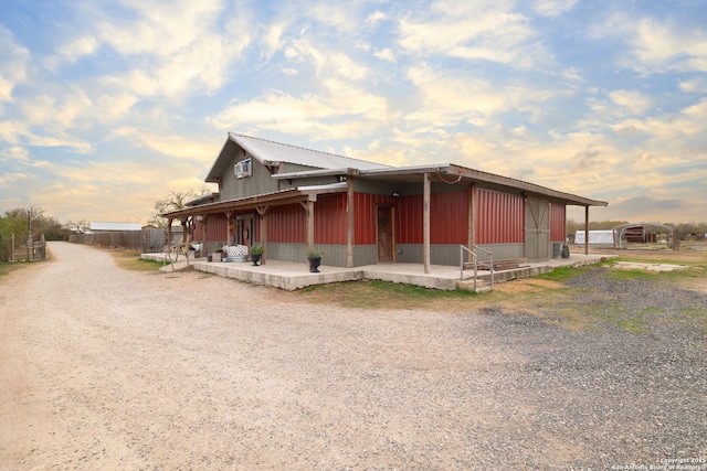 view of front of home