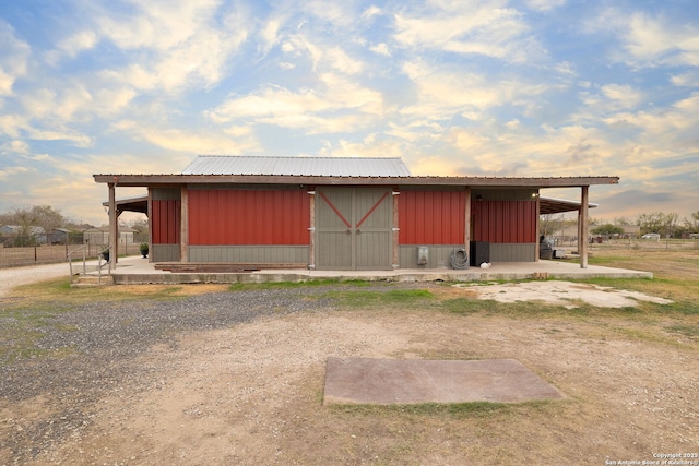 view of outbuilding