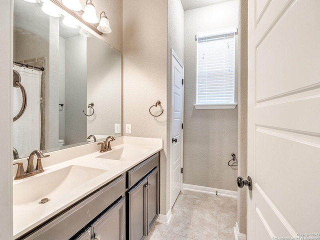 bathroom with vanity