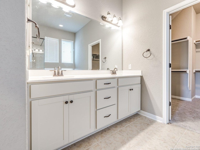 bathroom with vanity