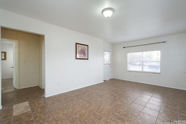 view of tiled empty room