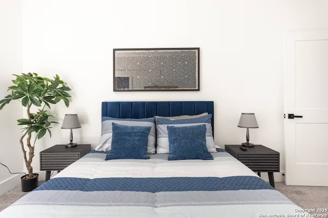 bedroom featuring carpet flooring