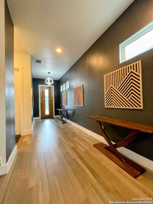 interior space featuring hardwood / wood-style floors