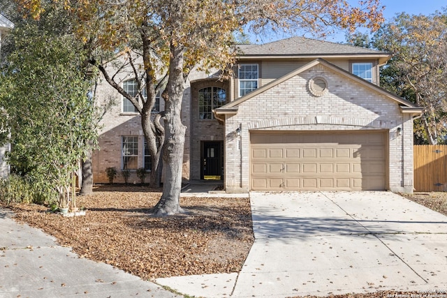 front facade featuring a garage