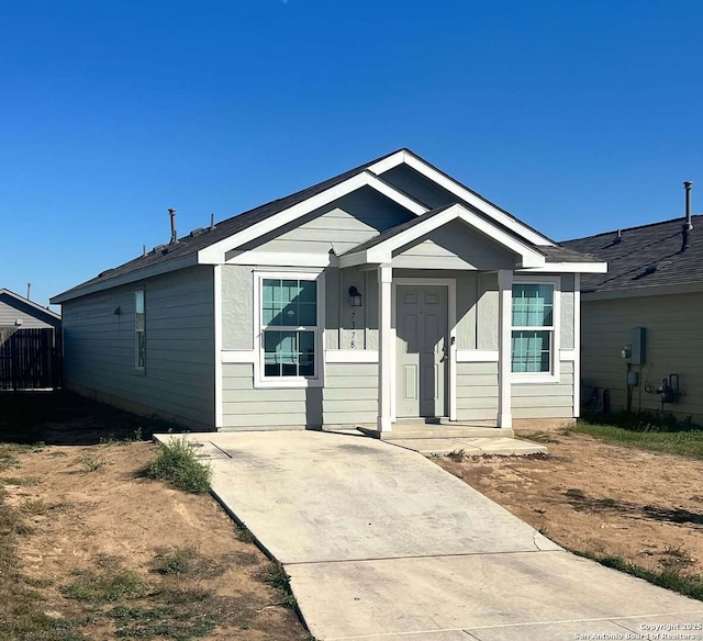 view of front of home