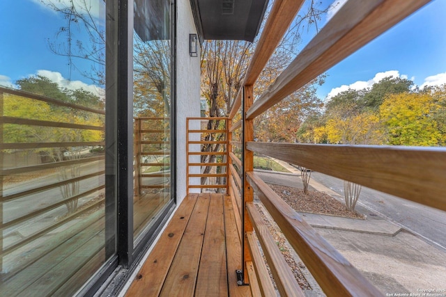 view of balcony