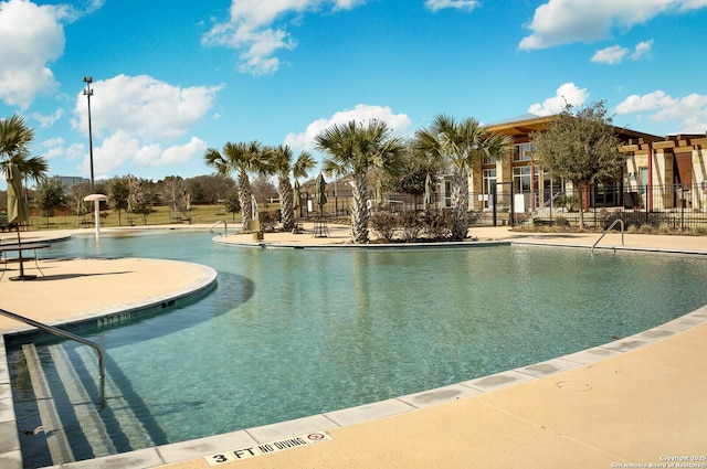 view of pool