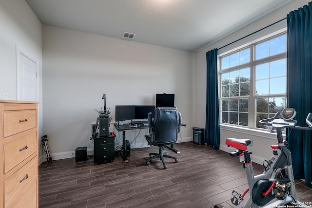 office area with plenty of natural light