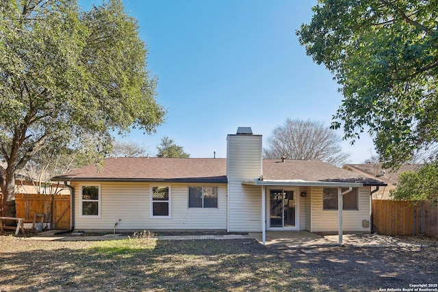 back of house featuring a patio area