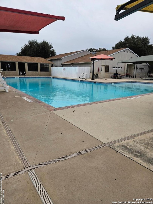 view of pool with a patio