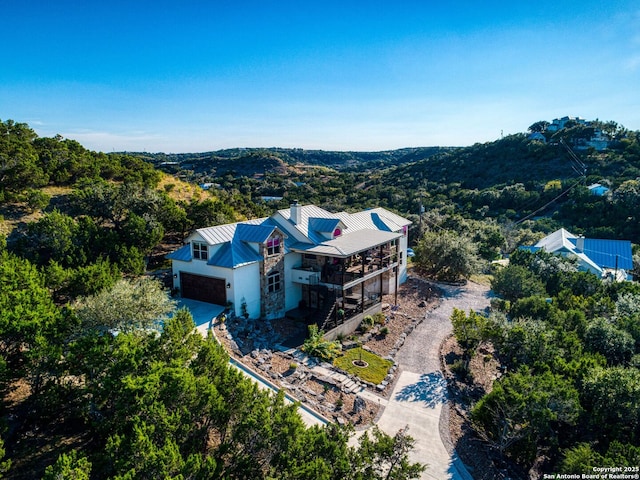 birds eye view of property