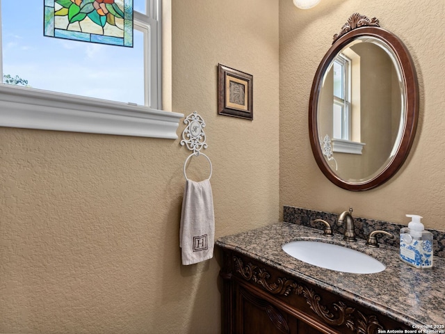 bathroom featuring vanity