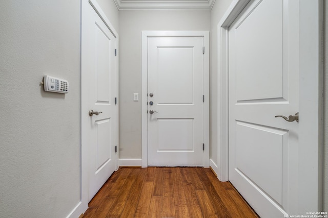 entryway featuring dark hardwood / wood-style floors