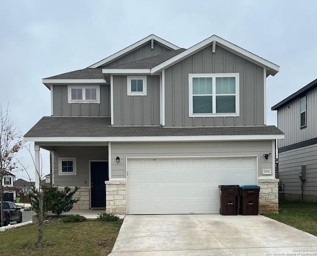 view of front of home featuring a garage