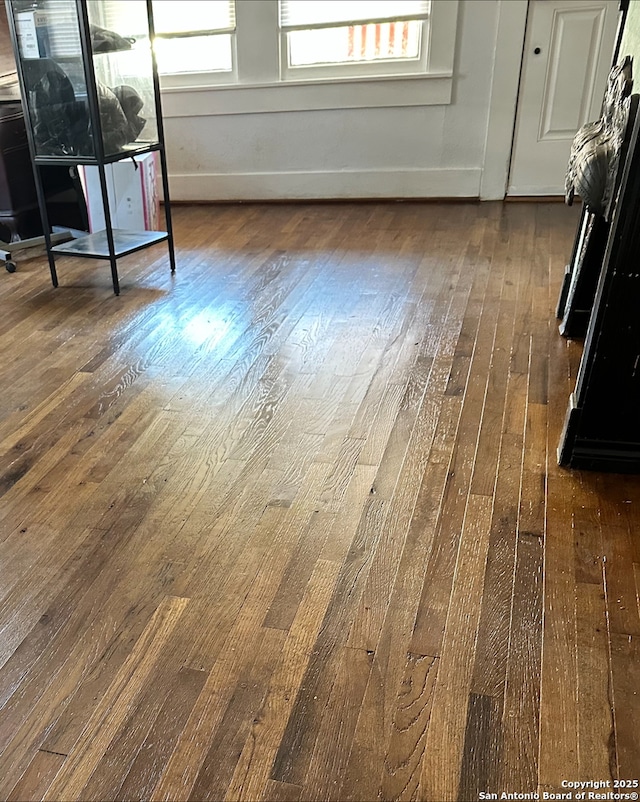 interior details with wood-type flooring