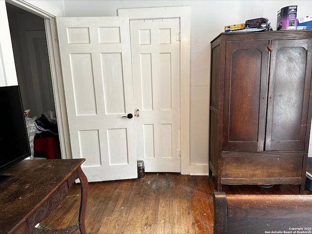 details featuring hardwood / wood-style floors