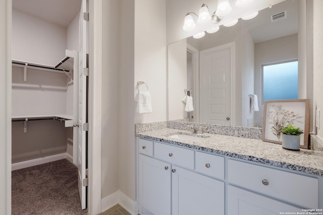 bathroom with vanity