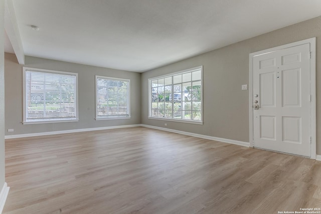 interior space featuring light hardwood / wood-style flooring