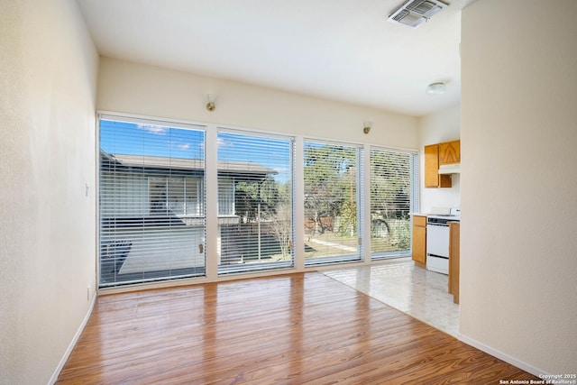 interior space featuring light hardwood / wood-style flooring