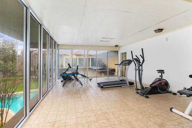 view of workout room