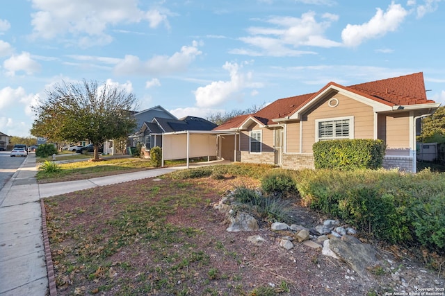 view of ranch-style home