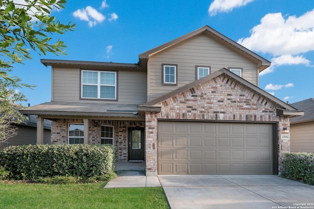 view of front of house featuring a garage