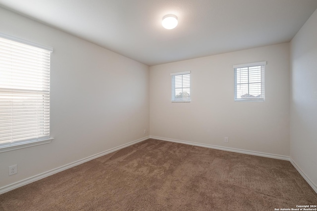 spare room with carpet floors