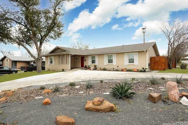 view of ranch-style house