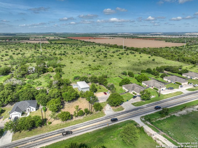 bird's eye view featuring a rural view