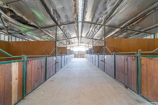 view of horse barn