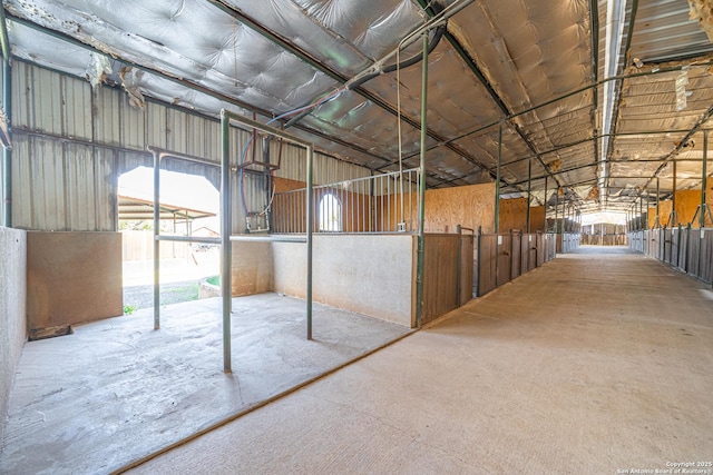 view of horse barn