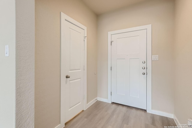 interior space featuring light hardwood / wood-style floors