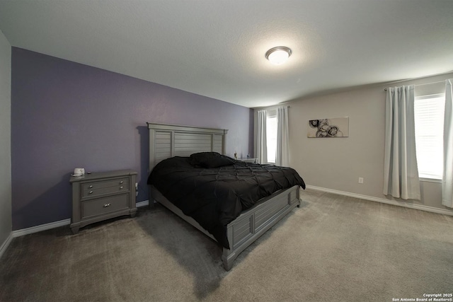 bedroom with carpet