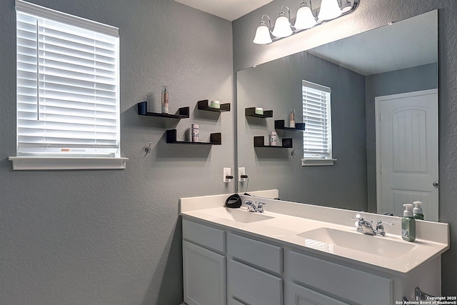 bathroom featuring vanity