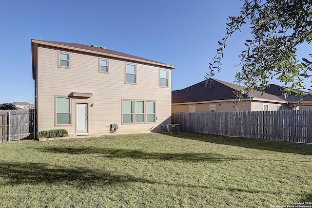 8239 Phantom Fld, San Antonio, TX 78253 - rear view of house with central AC