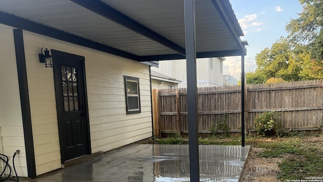 7438 Rimhurst, San Antonio, TX 78250 - view of patio / terrace with fence