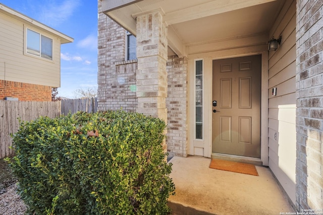 view of entrance to property