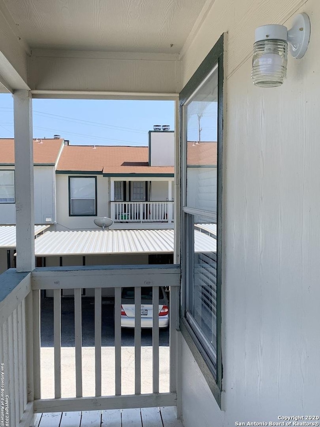 view of balcony