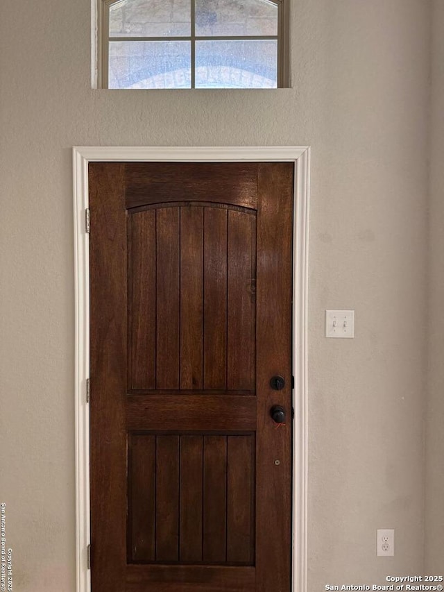 view of foyer entrance