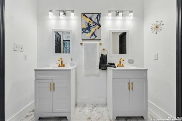 bathroom featuring vanity