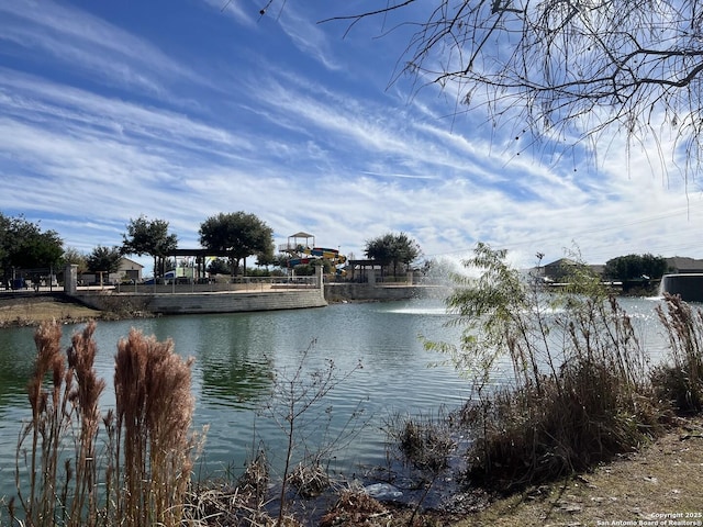 view of water feature