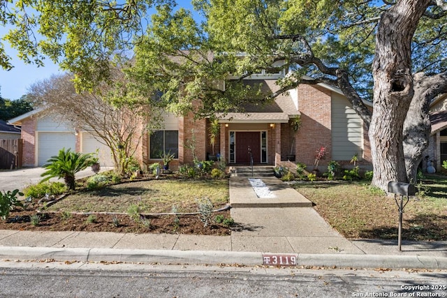 view of front of house featuring a garage